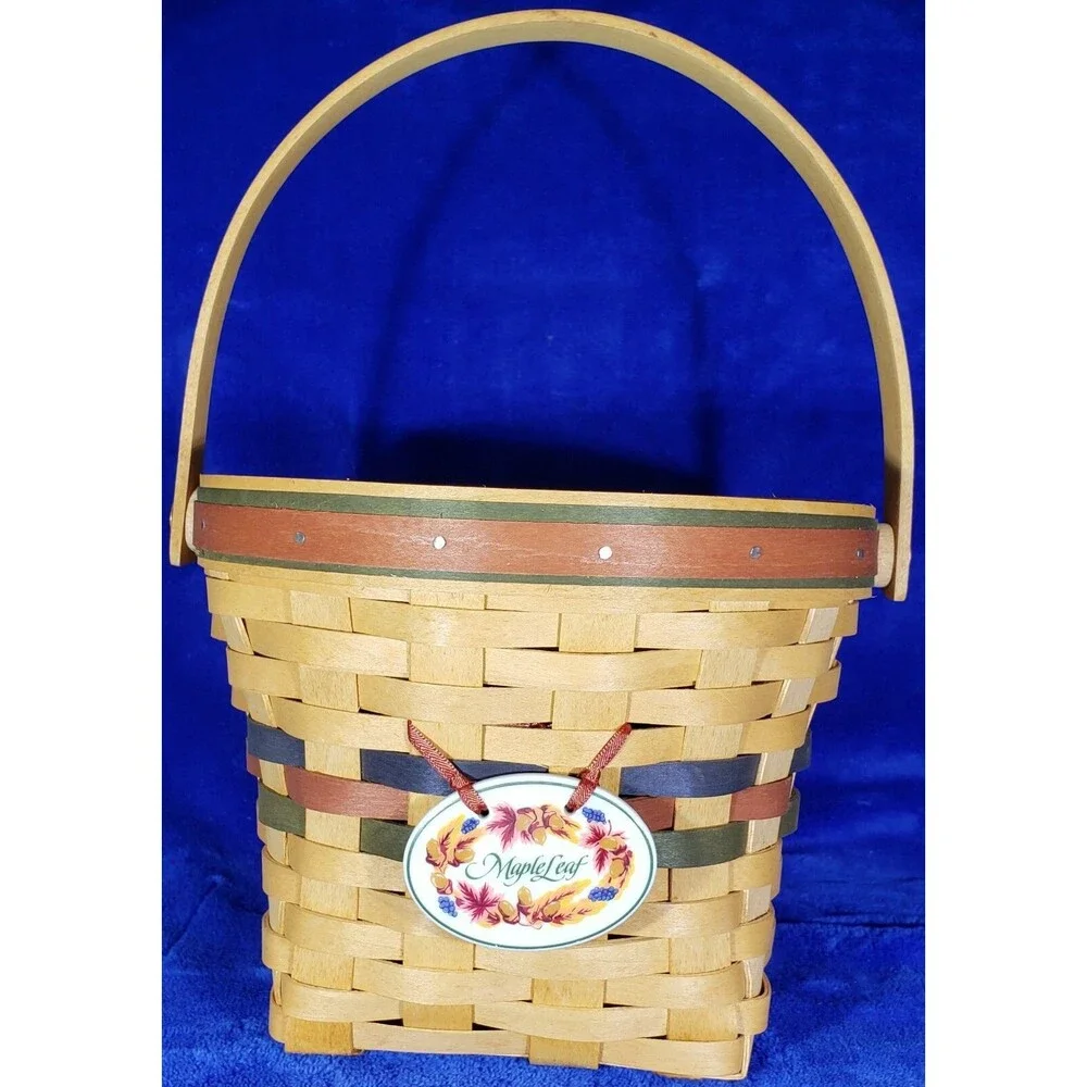 Longaberger 1996 “SHADES OF AUTUMN - MAPLE LEAF Basket” Combo Fall #13935